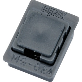 マイゾックス　アルミスタッフ角型ボタン　ＭＧ－０２Ａ　００００１７　１個