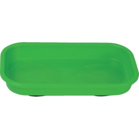 ＴＲＵＳＣＯ　角型樹脂マグネットトレー　緑　ＴＡＭＴ－１４２４－ＧＮ　１個