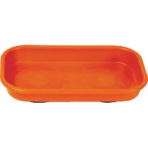 ＴＲＵＳＣＯ　角型樹脂マグネットトレー　オレンジ　ＴＡＭＴ－１４２４－ＯＲ　１個