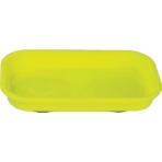 ＴＲＵＳＣＯ　角型樹脂マグネットトレー　黄　ＴＡＭＴ－１４２４－Ｙ　１個