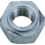 TRUSCO 六角溶接ナット 1A M10 パイロット付 スチール TBW11-0010 1パック(15個)