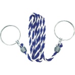 ＴＲＵＳＣＯ　コーン用ロープ　標識　青×白　１２ｍｍ×２ｍ　ＴＣＣ－３２　１個