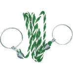 ＴＲＵＳＣＯ　コーン用ロープ　標識　緑×白　１２ｍｍ×２ｍ　ＴＣＣ－３５　１個