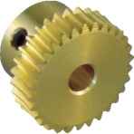 協育歯車工業　ウォームギヤ　モジュール０．５　黄銅　Ｇ５０Ｂ２０－Ｐ－Ｒ１　１個