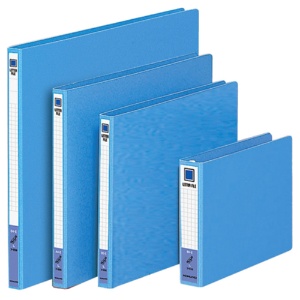 コクヨ　レターファイル（色厚板紙）　Ａ４ヨコ　１２０枚収容　背幅２０ｍｍ　青　フ－５５５Ｂ　１冊2