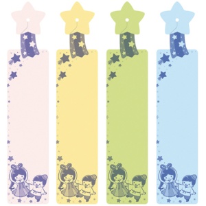 ササガワ　七夕飾り　ワンタッチ短冊　星　４色各５枚　４６－６１９６　１パック（２０枚）2