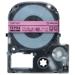 キングジム　テプラ　ＰＲＯ　テープカートリッジ　カラーラベル（パール）　１８ｍｍ　黒文字