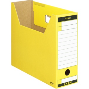 コクヨ　ファイルボックス－ＦＳ（Ｔタイプ）　Ａ４ヨコ　背幅１０２ｍｍ　黄　Ａ４－ＬＦＴ－Ｙ　１冊1