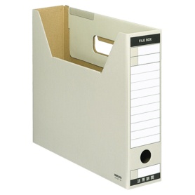 コクヨ　ファイルボックス－ＦＳ（Ｔタイプ）　Ａ４ヨコ　背幅７５ｍｍ　グレー　Ａ４－ＳＦＴ－Ｍ　１冊