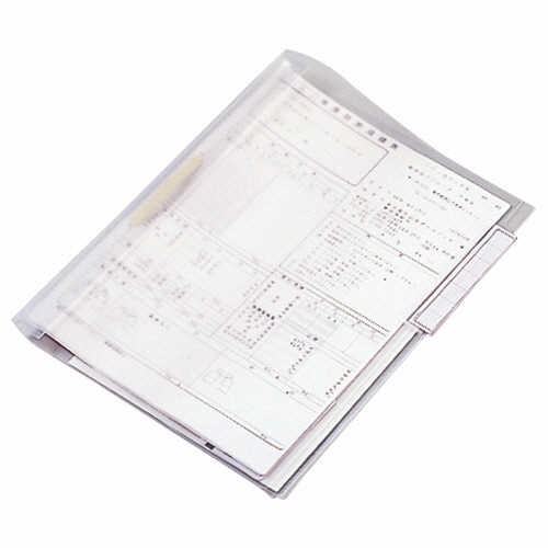ライオン事務器　カルテフォルダー　片面ポケット　タテインデックス　Ａ４タテ　２穴　ファスナー付　ＫＦ－１ＰＴ－５０Ｐ　１パック（５０冊）3