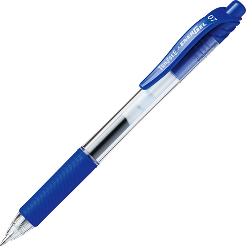 【クリックで詳細表示】TANOSEE ノック式ゲルインクボールペン 0.7mm 青 1本 BL107OTSC