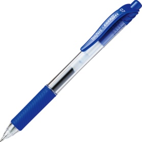 ＴＡＮＯＳＥＥ　ノック式ゲルインクボールペン　０．７ｍｍ　青　１本