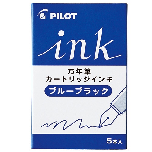 パイロット　万年筆用カートリッジインキ　ブルーブラック　ＩＲＦ－５Ｓ－ＢＢ　１箱（５本）1