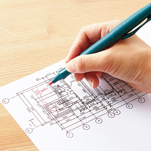 ＴＡＮＯＳＥＥ　水性サインペン　０．４ｍｍ　青　１本2