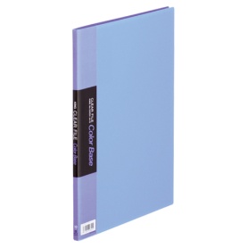 キングジム　クリアーファイル　カラーベースハンディ　Ａ４タテ　１０ポケット　背幅１０ｍｍ　青　１３２ＣＨ　１冊