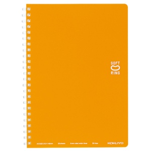 コクヨ　ソフトリングノート（ドット入り罫線）　Ａ５　Ｂ罫　５０枚　オレンジ　ス－ＳＶ３３１ＢＴ－ＹＲ　１冊1