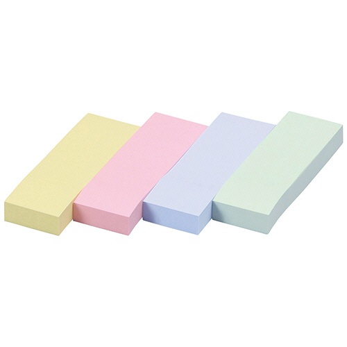 ３Ｍ　ポスト・イット　強粘着ふせん　７５×２５ｍｍ　パステルカラー４色　５００４ＳＳ－Ｋ　１パック（８０冊）3