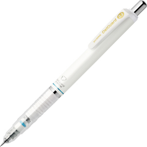 【クリックで詳細表示】ゼブラ シャープペンシル デルガード 0.3mm (軸色：ホワイト) P-MAS85-W 1本 P-MAS85-W