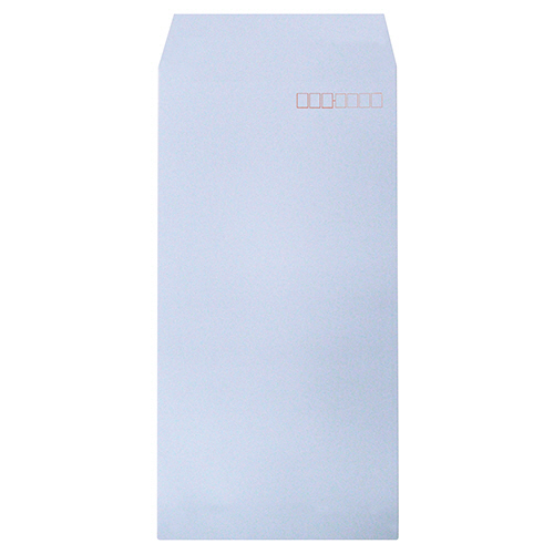 たのめーる】ハート 透けないカラー封筒 長3 パステルアクア 80g/m2
