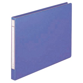 リヒトラブ　パンチレスファイル（ＨＥＡＶＹ　ＤＵＴＹ）　Ｂ４ヨコ　１６０枚収容　背幅２５ｍｍ　藍　Ｆ－３７２　１冊