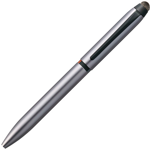 【クリックで詳細表示】三菱鉛筆 ジェットストリーム スタイラス 3色ボールペン＆タッチペン 0.5mm (軸色：シルバー) SXE3T18005P26 1本 SXE3T18005P26