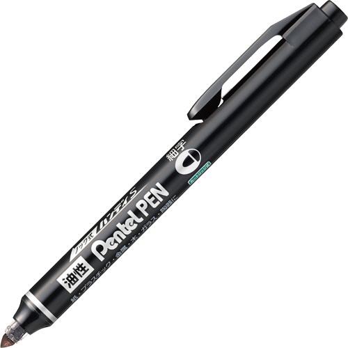 ぺんてる　油性マーカー　ノック式ハンディＳ　Ｐｅｎｔｅｌ　ＰＥＮ　細字丸芯　黒　ＮＸＳ１５－ＡＰ　１本1