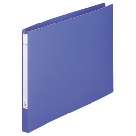 リヒトラブ　パンチレスファイル（ＨＥＡＶＹ　ＤＵＴＹ）　Ａ３ヨコ　１６０枚収容　背幅２５ｍｍ　藍　Ｆ－３７６－９　１冊