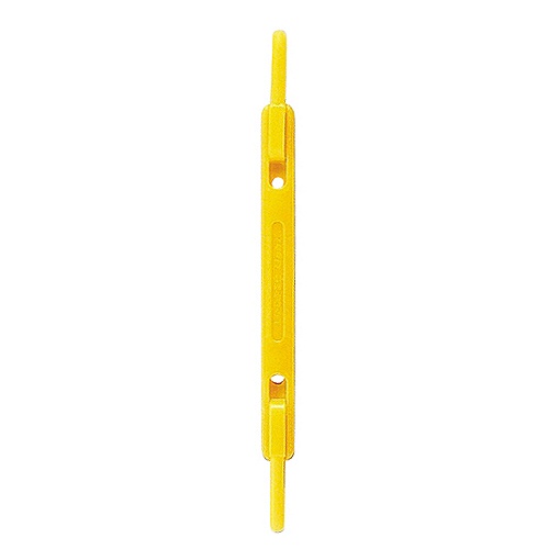 リヒトラブ　ルーパーファスナー　足間隔８０ｍｍ　約１５０枚収容　２穴　黄　Ｆ－１－５　１パック（５本）1