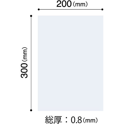 まとめ) TANOSEE マグネットカラーシート ワイド 300×200×0.8mm 白 1