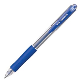 三菱鉛筆　油性ボールペン　ＶＥＲＹ楽ノック　極細　０．５ｍｍ　青　ＳＮ１０００５．３３　１本