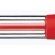 三菱鉛筆　油性ボールペン　ＶＥＲＹ楽ノック　太字　１．０ｍｍ　赤　ＳＮ１００１０．１５　１本2