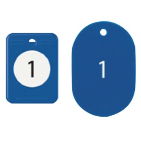 オープン工業　クロークチケット（１－２０）　青　ＢＦ－１５０－ＢＵ　１パック