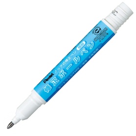 ぺんてる　ノック式修正ペン　修正ボールペン用カートリッジ　極細　油性・水性インキ両用　ＸＺＬＲ１２－Ｗ　１本