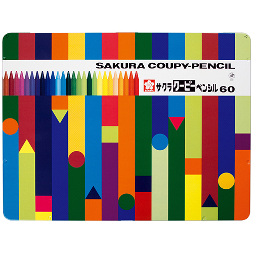 たのめーる】サクラクレパス クーピーペンシル 60色(各色1本) 缶