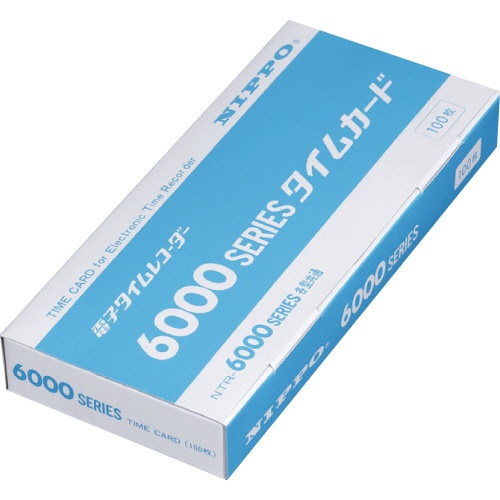 武藤工業　ニッポー用タイムカード　６０００シリーズカード　１パック（１００枚）1