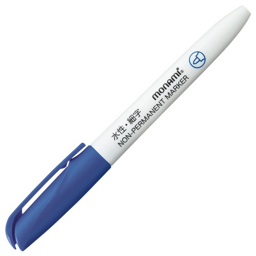 モナミ　ＮＯＮ－ＰＥＲＭＡＮＥＮＴ　ＭＡＲＫＥＲ（ＡＣＣＵ　ＬＩＮＥＲ　ＰＥＮ　Ｘ－ＦＩＮＥ）　青　１２９０２　１本1