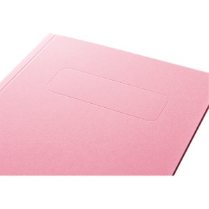 ライオン事務器　カラーポケットホルダー（紙製）　２つ折りタイプＡ５（見開きＡ４判）　ピンク　ＰＨ－５２Ｃ　１冊2