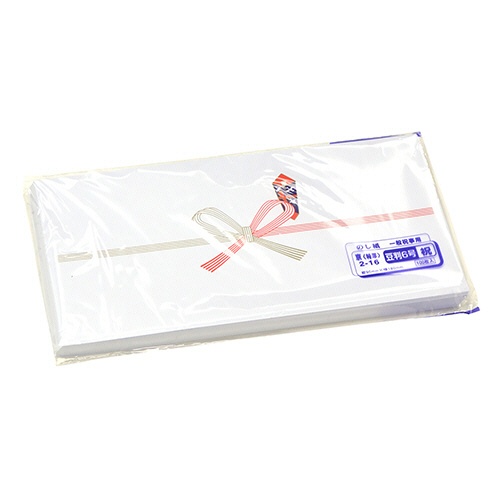 ササガワ　タカ印　のし紙　祝　京　豆判６号　６５ｇ／ｍ2　２－１６　１冊（１００枚）2