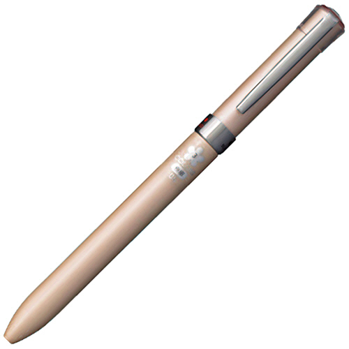 【クリックで詳細表示】三菱鉛筆 ジェットストリーム Fシリーズ 3色ボールペン 0.5mm (軸色：シルキーゴールド) SXE360105.25 1本 SXE360105.25