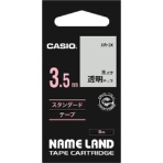 カシオ　ＮＡＭＥ　ＬＡＮＤ　スタンダードテープ　３．５ｍｍ×８ｍ　黒文字
