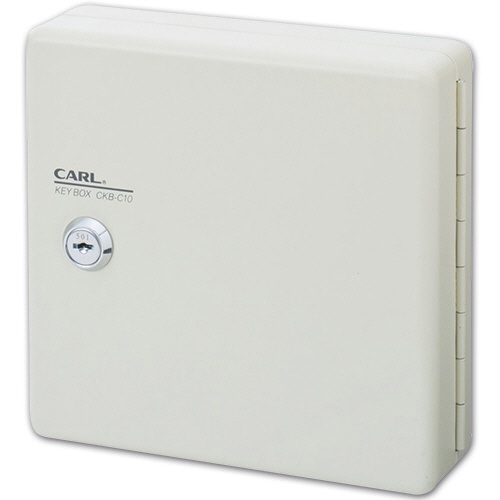 カール事務器　キーボックス（コンパクトタイプ）　１０個吊　アイボリー　ＣＫＢ－Ｃ１０－Ｉ　１個1