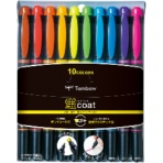 トンボ鉛筆　蛍光マーカー蛍ＣＯＡＴ　１０色（各色１本）　ＷＡ－ＴＣ１０Ｃ　１パック