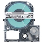 キングジム　テプラ　ＰＲＯ　テープカートリッジ　キレイにはがせるラベル　１２ｍｍ　透明／黒文字　ＳＴ１２ＫＥ　１個