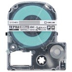 キングジム　テプラ　ＰＲＯ　テープカートリッジ　キレイにはがせるラベル　２４ｍｍ　透明／黒文字　ＳＴ２４ＫＥ　１個