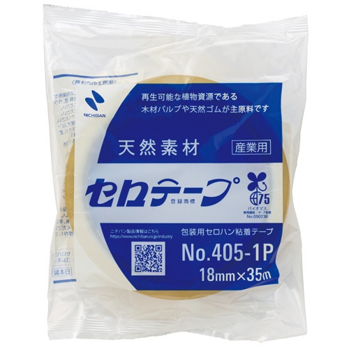 ニチバン　産業用セロテープ　大巻　１８ｍｍ×３５ｍ　４０５１Ｐ－１８　１巻1