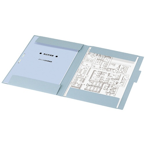 コクヨ　図面個別フォルダー　Ａ３　２つ折　グレー　セ－ＦＦ８Ｍ　１冊4