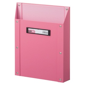 ＴＡＮＯＳＥＥ　マグネットボックス（貼り表紙）　Ａ４タテ型　ピンク　１個