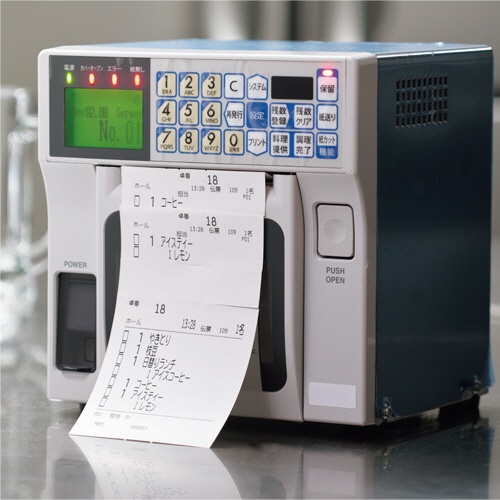 クリエイティア　キッチンプリンター用感熱紙（発色面裏巻）　幅８０×直径９３ｍｍ×長さ１００ｍ　厚み約０．０６２ｍｍ　芯内径２５．４ｍｍ　１巻2