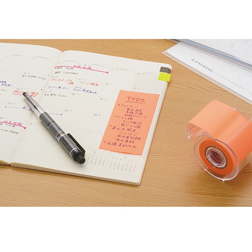 ヤマト　メモック　ロールテープ　蛍光紙　つめかえ用　５０ｍｍ幅　レモン　ＲＫ－５０Ｈ－ＬＥ　１巻3