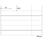 ヒサゴ　Ｂ４タックシール　２４面　９１×４２．８ｍｍ　ＧＢ８６５　１冊（１００シート）